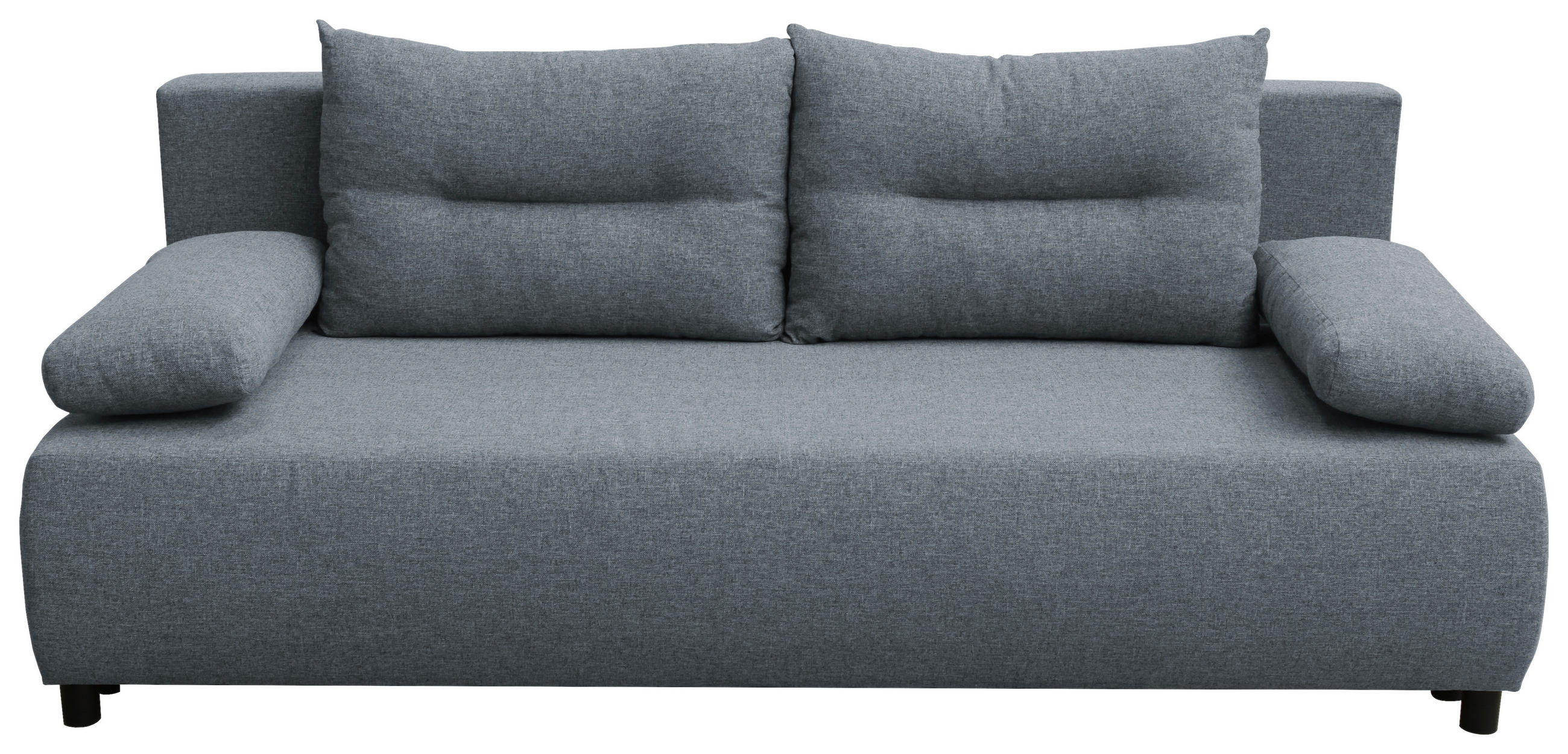 ROZKLÁDACÍ POHOVKA, textil, modrošedá - černá/modrošedá, Design, textil/plast (192/73/86cm) - MID.YOU