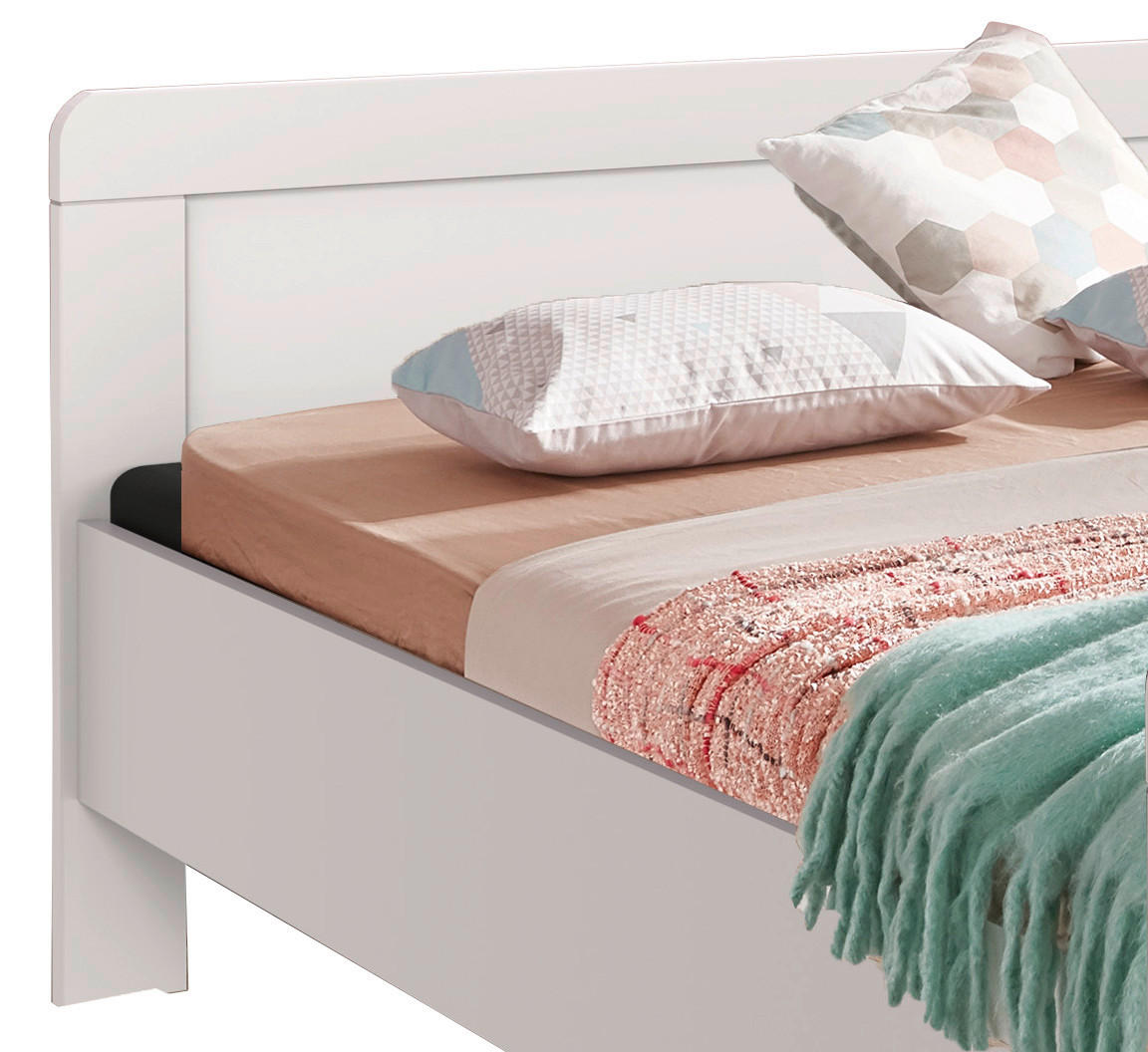 BETT 180/200 cm Weiß  - Weiß, KONVENTIONELL (180/200cm) - MID.YOU