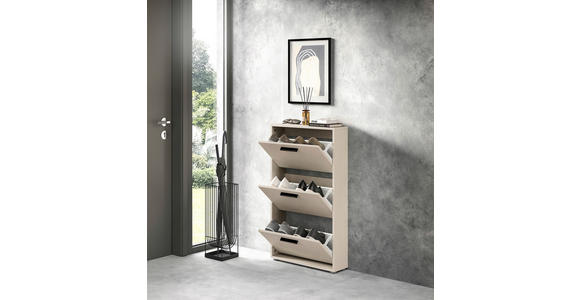 SCHUHKIPPER - Kaschmir/Schwarz, Design, Holzwerkstoff/Kunststoff (59/103/17cm) - Carryhome