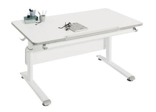 Paidi Jugendschreibtisch Weiß 70x53-79x120 cm