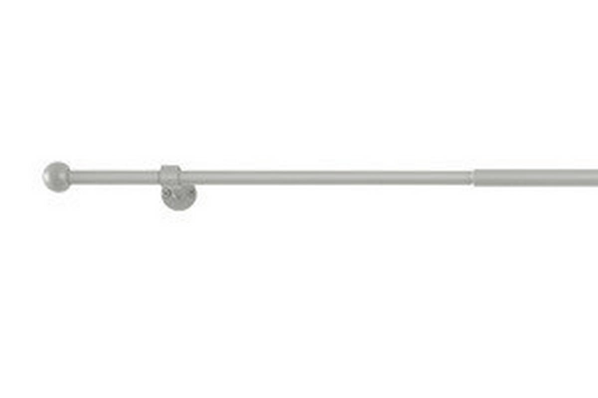 VORHANGSTANGENSET   - Hellgrau, Basics, Metall (120/8/3.3cm)