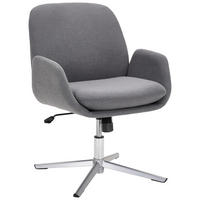 ARMLEHNSTUHL  in Eisen Webstoff  - Edelstahlfarben/Dunkelgrau, KONVENTIONELL, Textil/Metall (60/77-84/66cm) - Novel