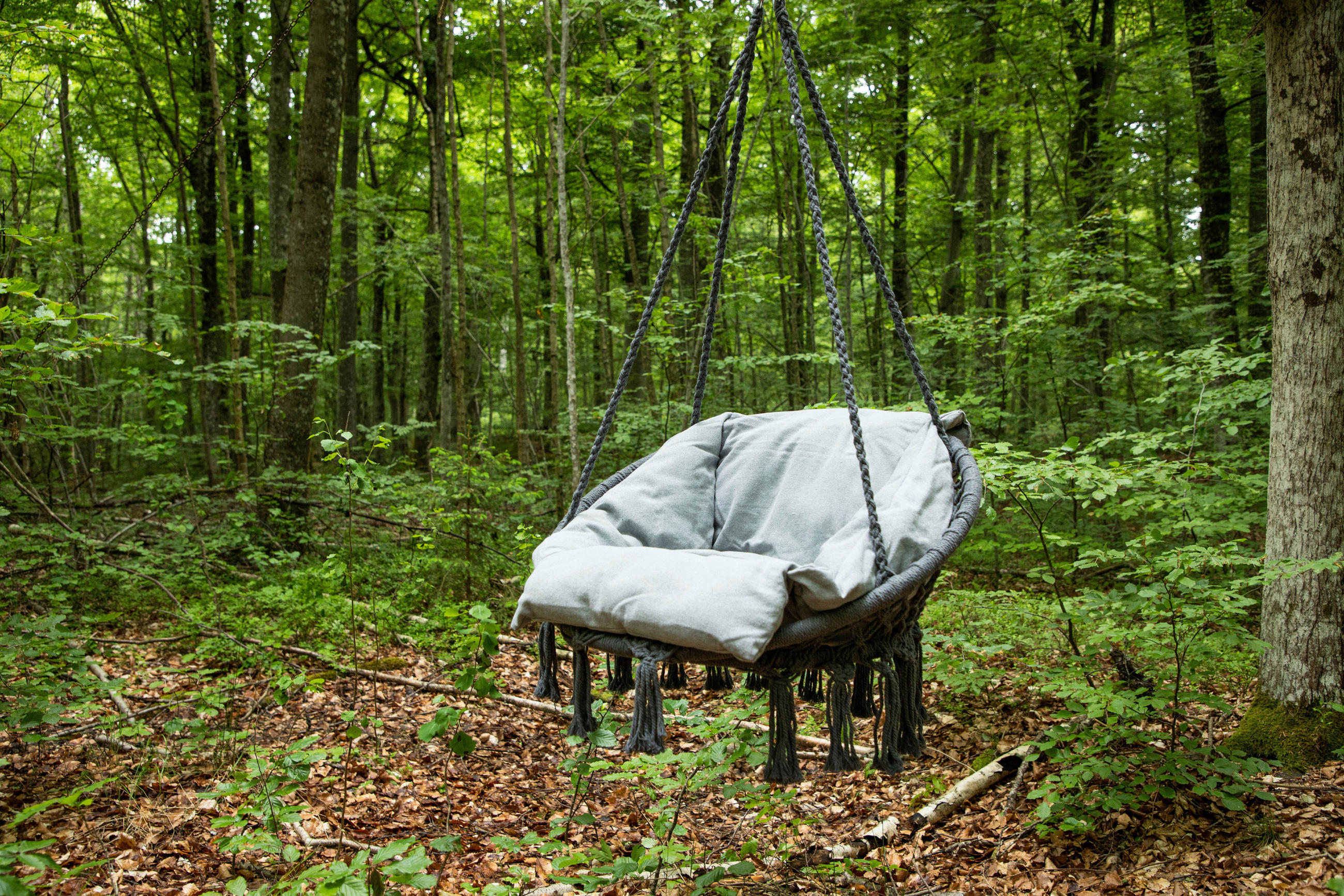 HÄNGESESSEL 80/90/60 cm  - Grau, KONVENTIONELL, Textil (80/90/60cm) - Gardenson