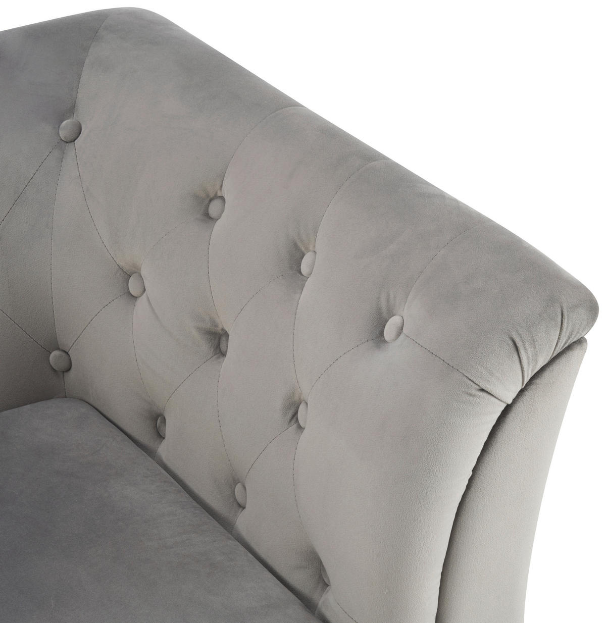 XXL-SESSEL - Goldfarben/Grau, KONVENTIONELL, Textil/Metall (109/80/79cm) - Carryhome