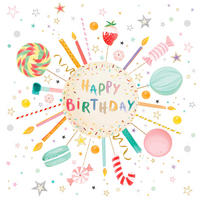 SERVIETTE  16,5/16,5 cm   - Multicolor, Basics, Papier (16,5/16,5cm) - PPD