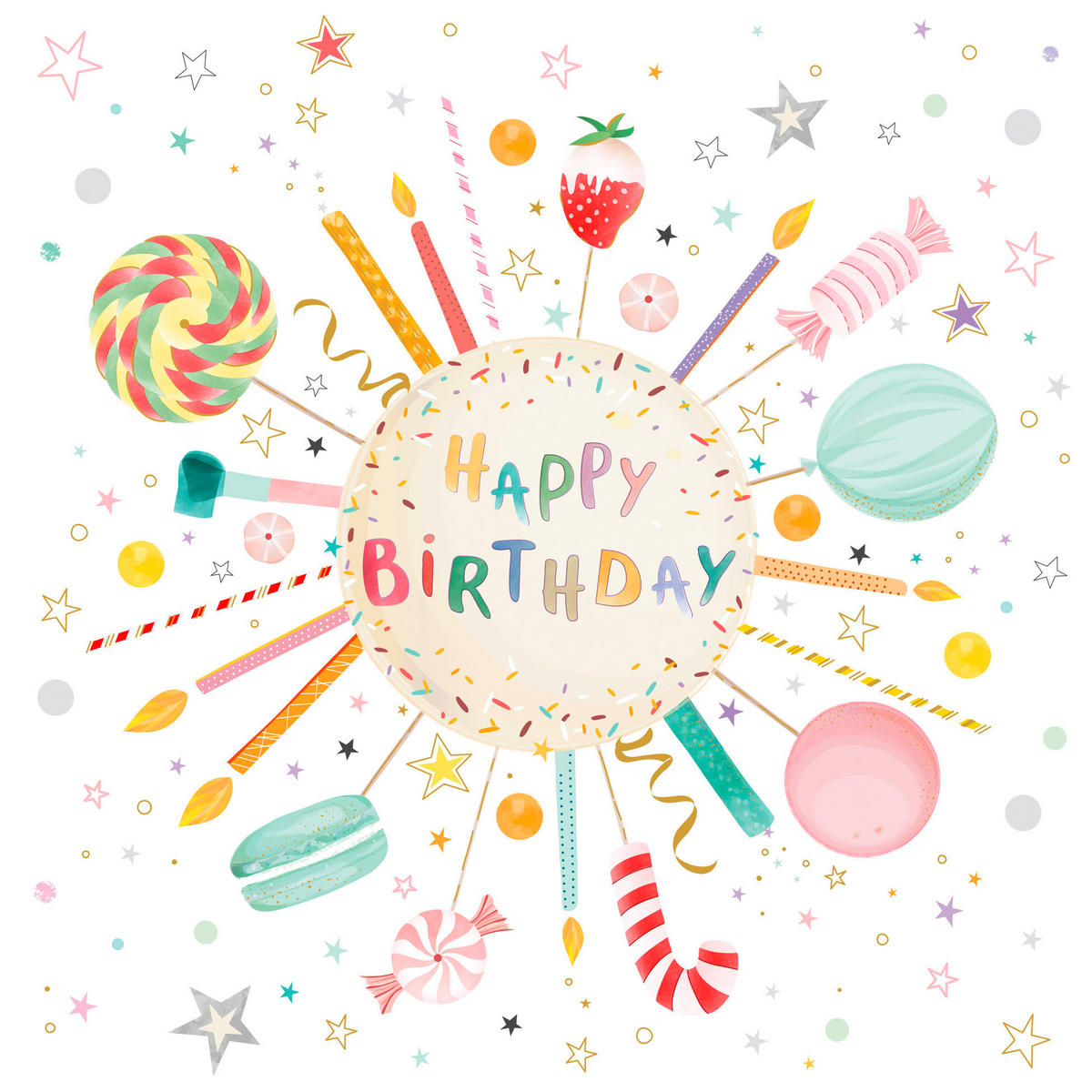 SERVIETTE  16,5/16,5 cm   - Multicolor, Basics, Papier (16,5/16,5cm) - PPD