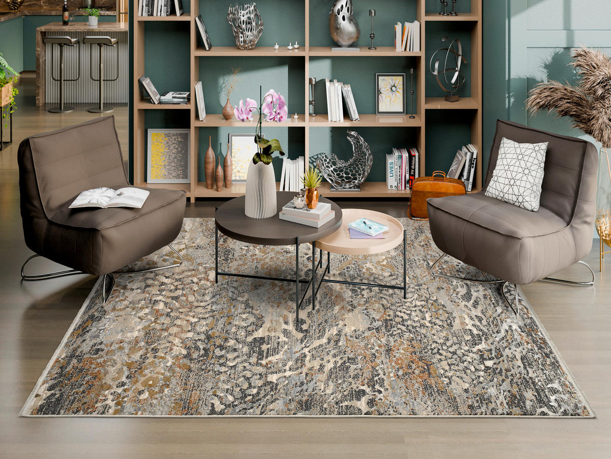 WEBTEPPICH 120/180 cm Vandoria Braun, Grau, Beige  - Beige/Braun, Basics, Textil (120/180cm) - Dieter Knoll