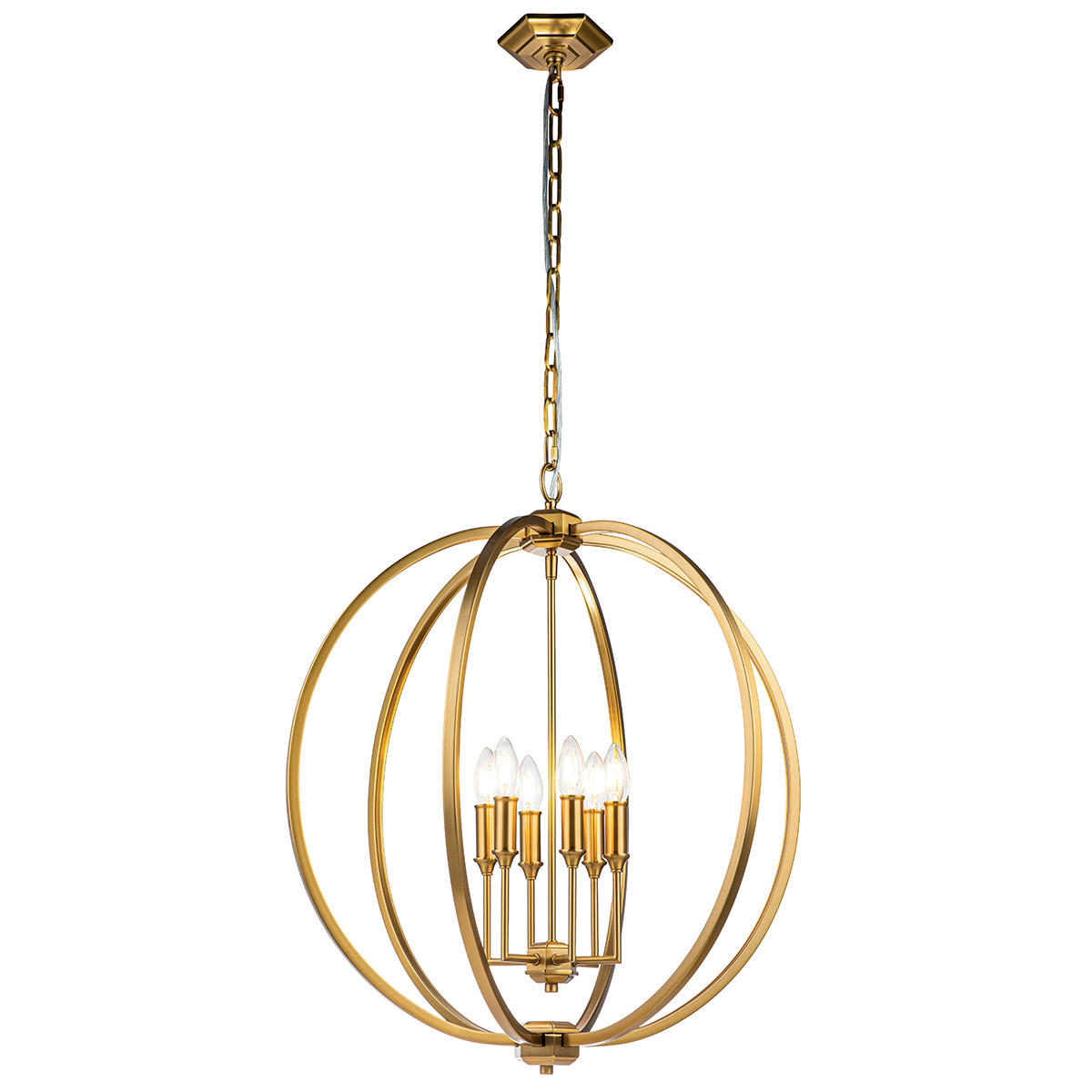 HÄNGELEUCHTE 62.2/86.4 cm  - Messingfarben, KONVENTIONELL, Metall (62.2/86.4cm) - Elstead Lighting