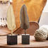 DEKOFEDER - Schwarz/Braun, Basics, Metall (6,5/5,5/28cm)