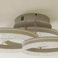 LED-DECKENLEUCHTE 72/63/22 cm   - Cappuccino, Design, Kunststoff/Metall (72/63/22cm) - Novel