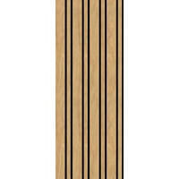 AKUSTIKPANEEL Echtholz, Nachbildung  - Eichefarben, KONVENTIONELL, Holzwerkstoff (117/45/1,65cm) - Novel