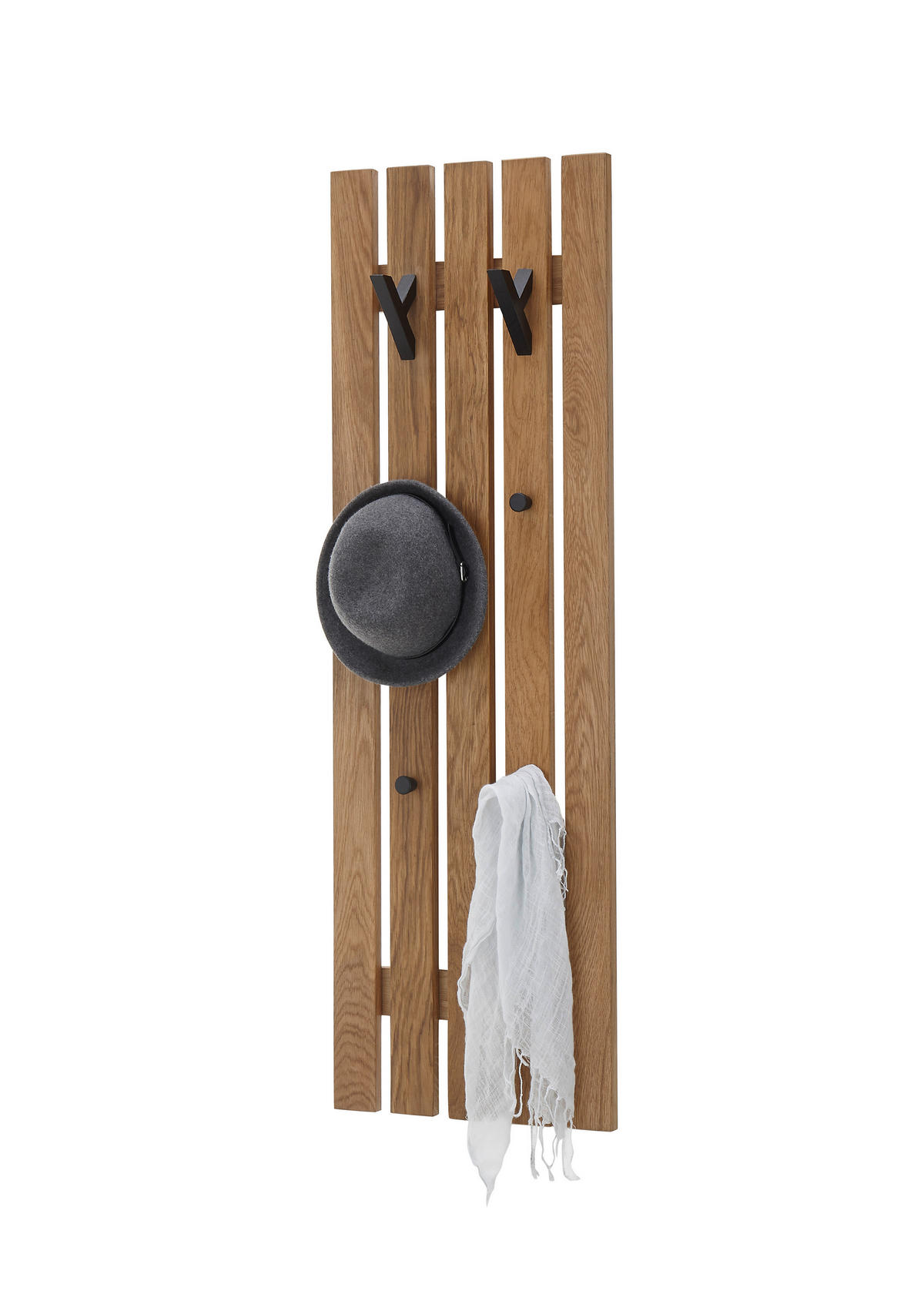 VEŠIAKOVÝ PANEL, prírodná farba, dub, 38/120/14 cm - prírodná farba, Design, drevo (38/120/14cm) - MID.YOU