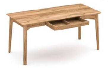 Thumbnail - Linea Natura Schreibtisch, Eiche, Holz, Eiche, massiv, 1 Schublade(n) Schubladen, rechteckig, konisch, 65x75x140 cm, Fsc...