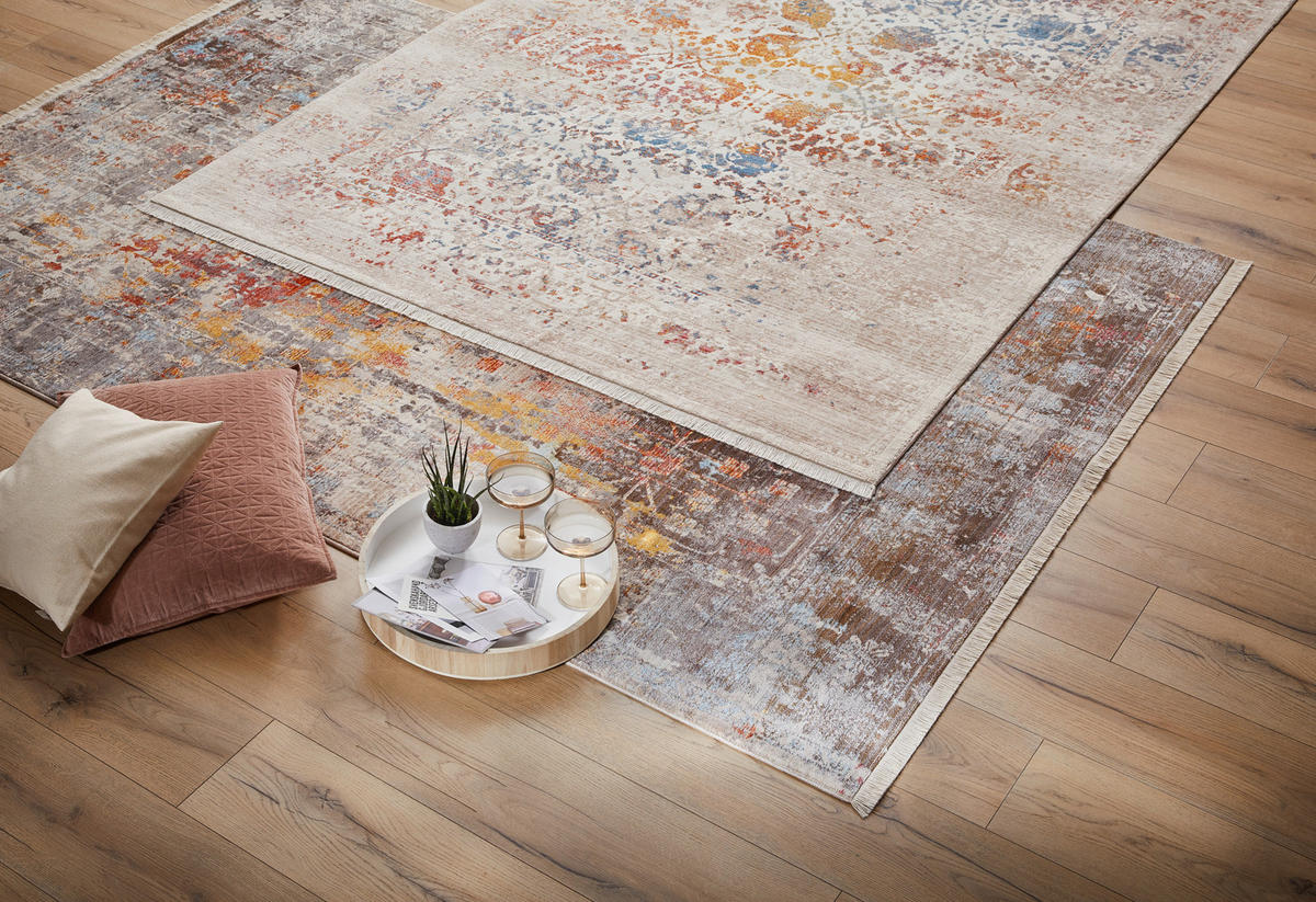 VINTAGE-TEPPICH 160/235 cm Samarkand Creme  - Creme, LIFESTYLE, Textil (160/235cm) - Novel