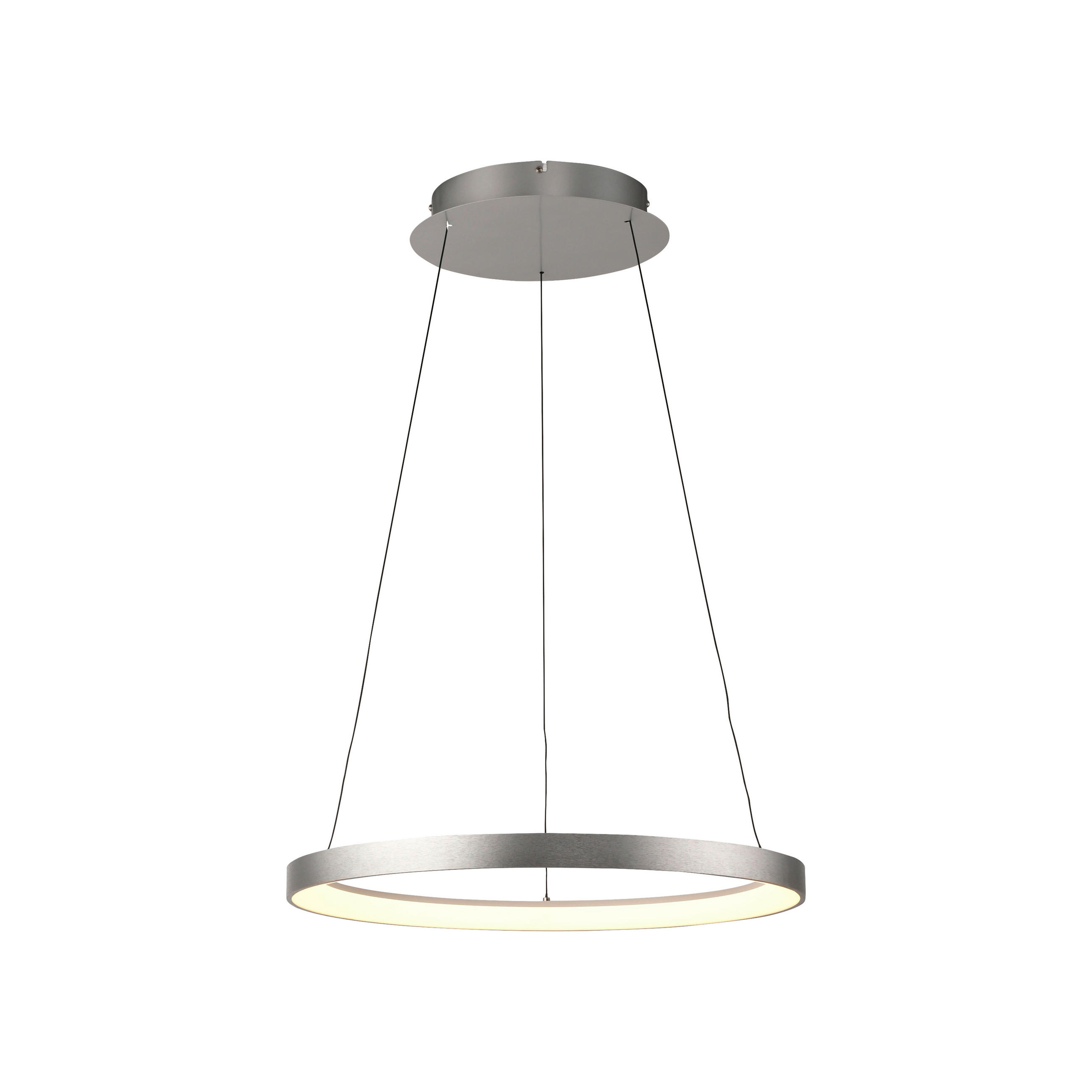LED-PENDELLEUCHTE 57/200/200 cm   - Alufarben, Design, Kunststoff/Metall (57/180/200cm) - Paul Neuhaus