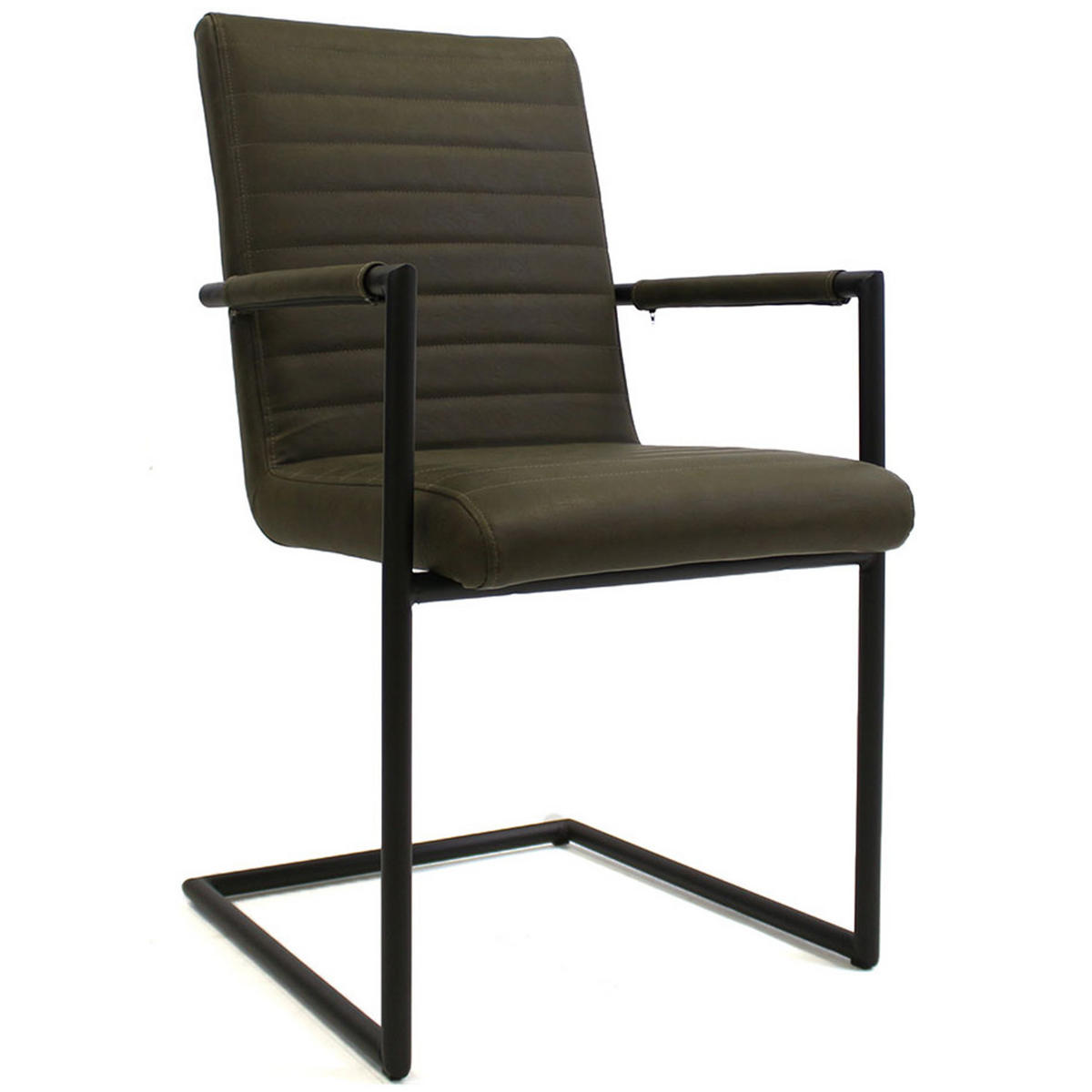 SADA STOLIČIEK S PODRÚČKAMI 2 kus - čierna/zelená, Lifestyle, kov/textil (54/97/57cm) - MID.YOU