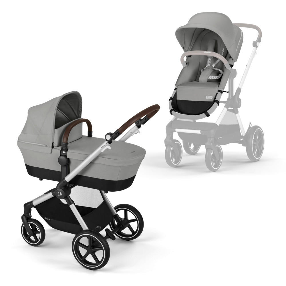 KOMBIKINDERWAGEN  EOS SLV LUX  Stone Grey  - Basics (85-95/61/116cm) - cybex GOLD