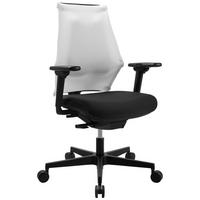 DREHSTUHL  in Flachgewebe Schwarz, Weiss  - Weiss/Schwarz, Modern, Kunststoff/Textil (47/100-112/45-51cm) - Topstar
