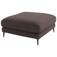 ECKSOFA  in Flachgewebe Hellbraun  177/253 cm  - Hellbraun/Schwarz, Design, Textil/Metall (177/253cm) - Dieter Knoll