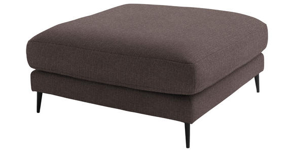 ECKSOFA  in Flachgewebe Hellbraun  177/253 cm  - Hellbraun/Schwarz, Design, Textil/Metall (177/253cm) - Dieter Knoll