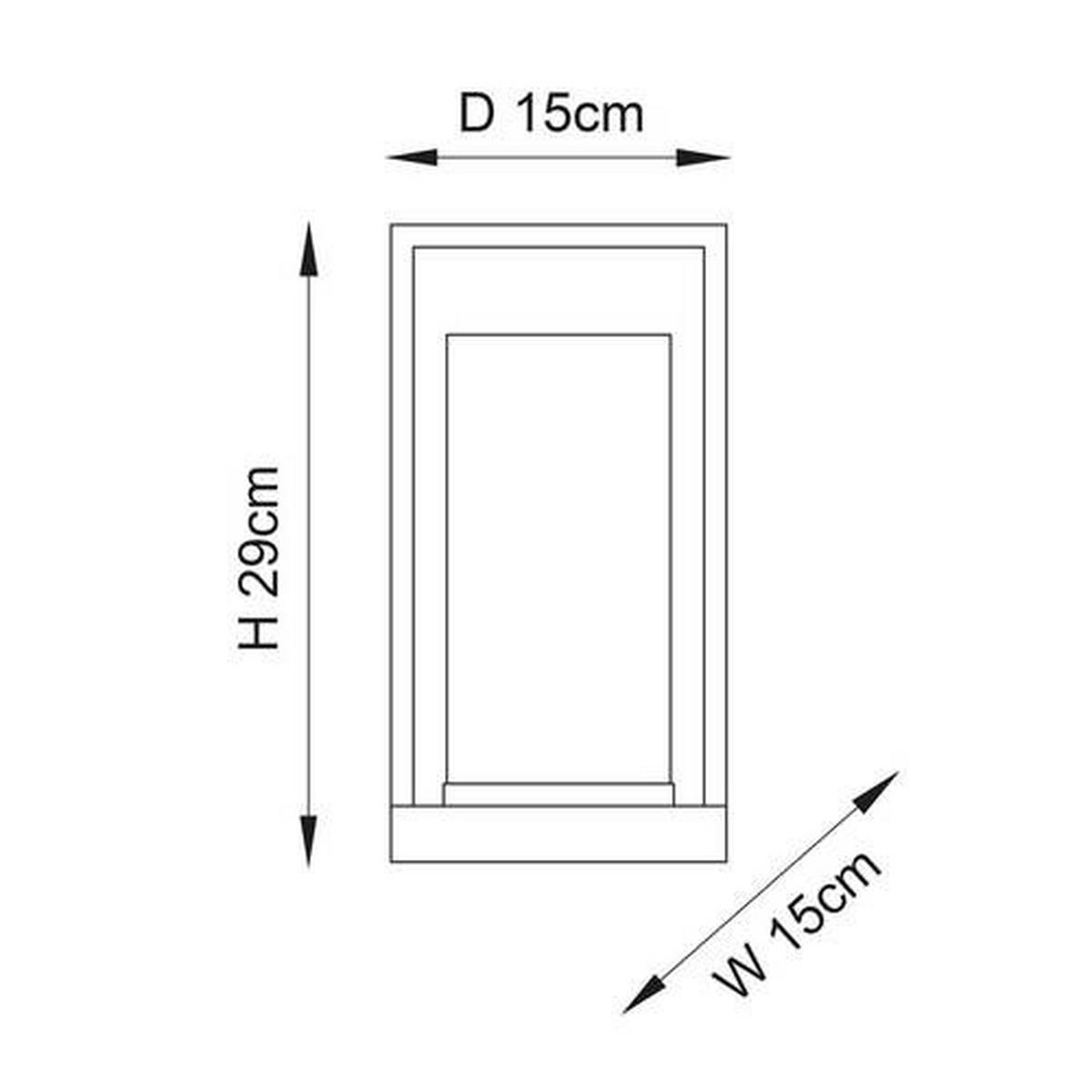 TISCHLEUCHTE 15/15/29 cm   - Türkis/Klar, Basics, Glas/Metall (15/15/29cm) - ENDON
