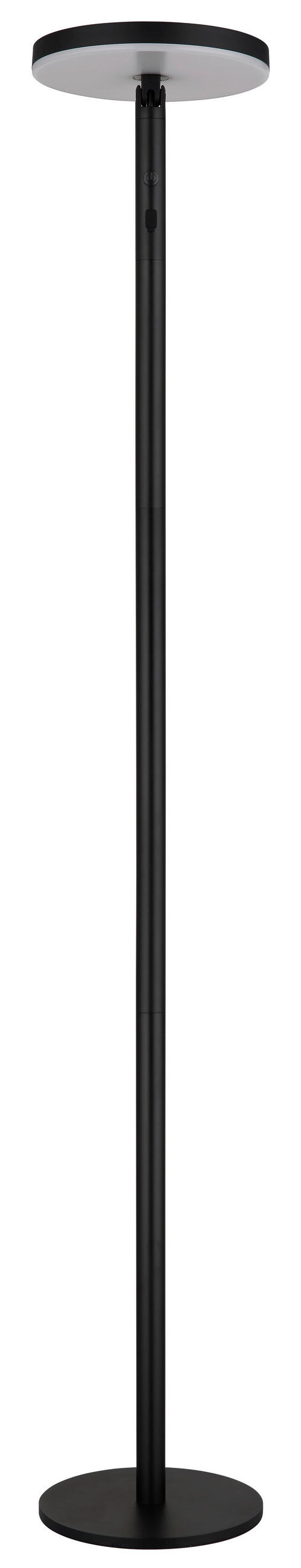 SOLARLEUCHTE  - Opal/Schwarz, Design, Kunststoff/Metall (23/145cm) - Globo