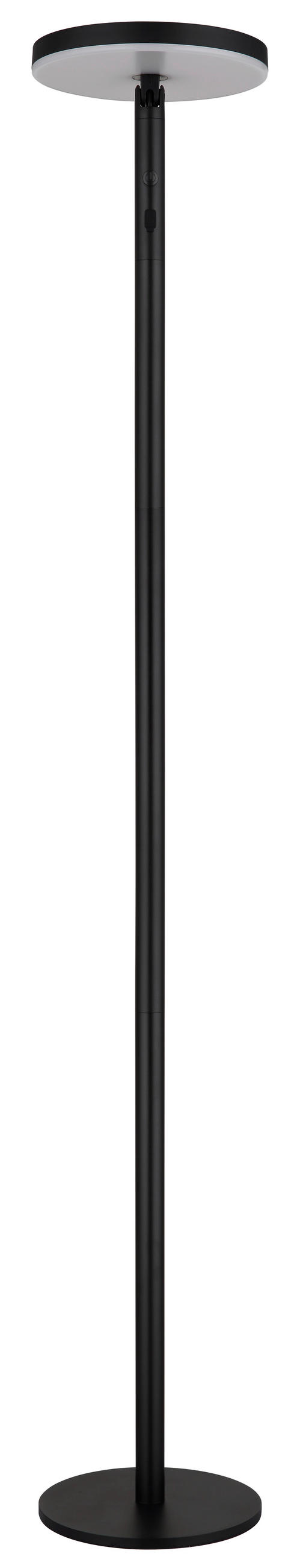 SOLARLEUCHTE  - Opal/Schwarz, Design, Kunststoff/Metall (23/145cm) - Globo