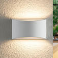 WANDLEUCHTE Alessia 20/8,5/12 cm  - Weiß, Basics, Stein (20/8,5/12cm) - Novel