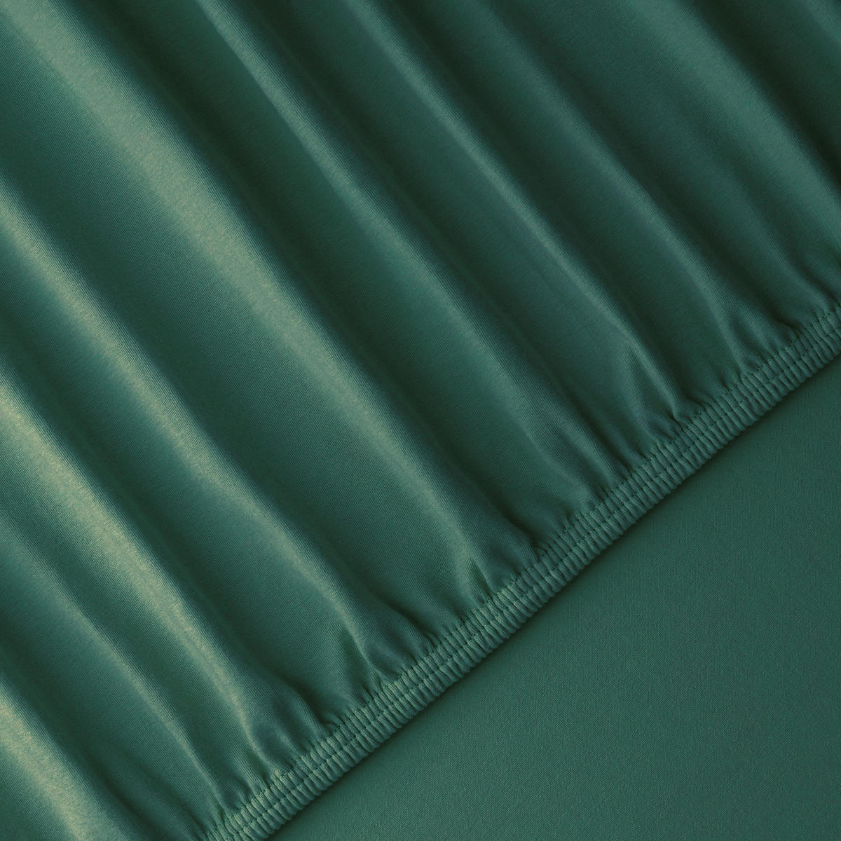 SPANNLEINTUCH 180-200/200-220 cm Jersey  - Smaragdgrün, Basics, Textil (180-200/200-220cm) - Florella