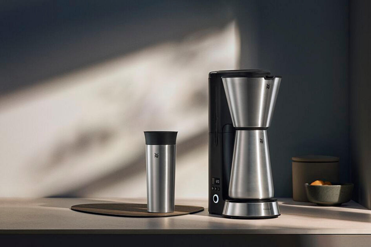THERMO-KAFFEEMASCHINE Küchenminis  - Silberfarben/Schwarz, Basics, Metall - WMF