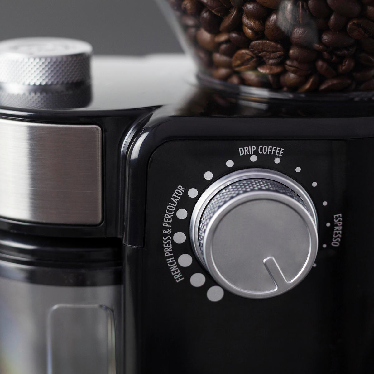 KAFFEEMÜHLE  - Edelstahlfarben/Transparent, Basics (13/25/18cm) - CASO Design