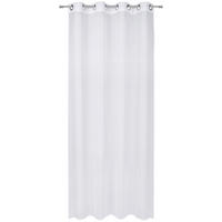 ZÁVĚS S OČKY, průhledné, 140/245 cm - bílá, Konvenční, textil (140/245cm) - Esposa