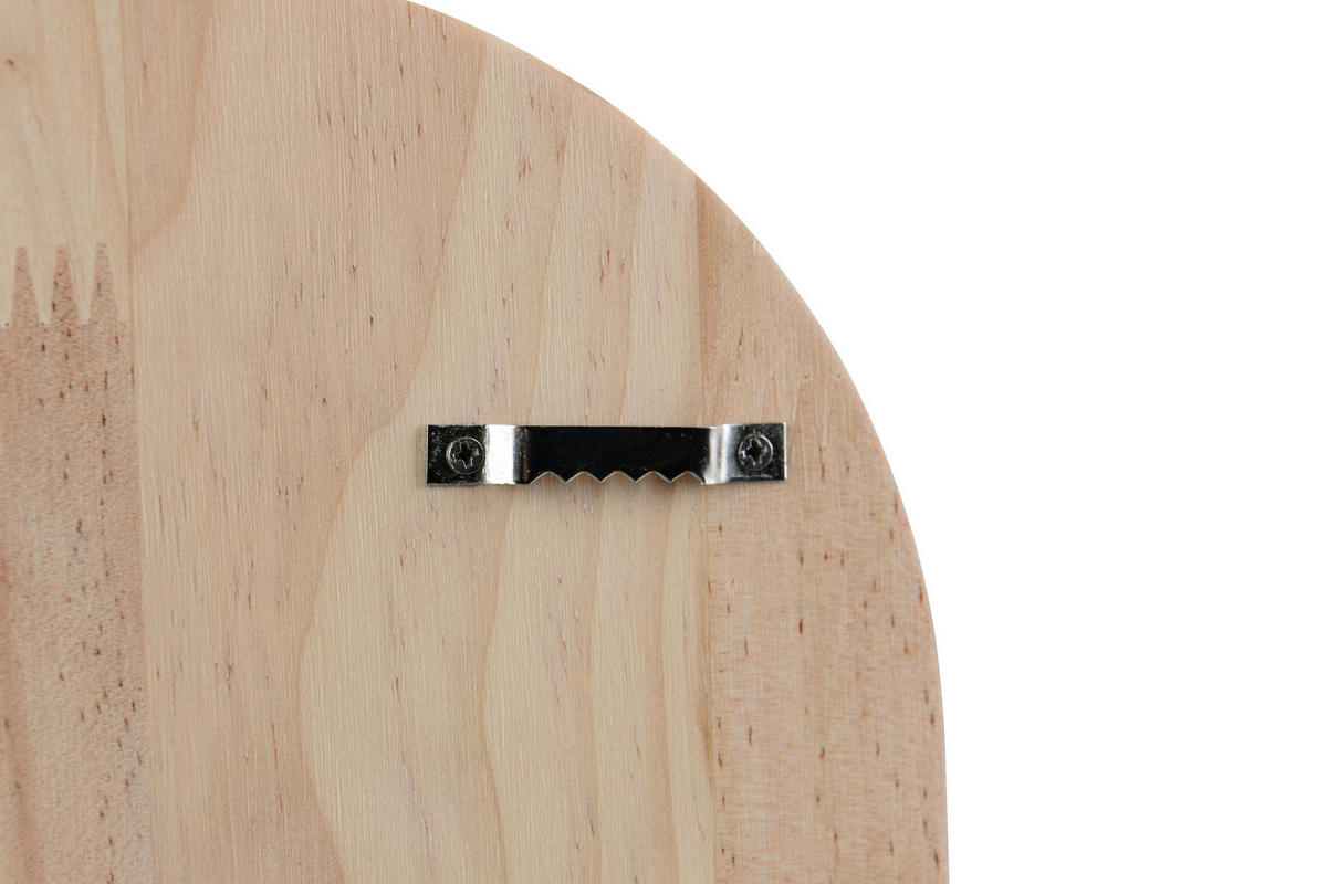 WANDREGALSET  - Naturfarben, Basics, Holz (17,8/35/11,5cm) - Milino