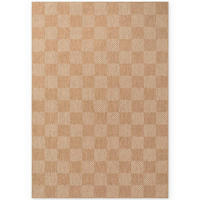 FLACHWEBETEPPICH 120/170 cm Haringey Weiß, Sandfarben rechteckig  - Sandfarben/Weiß, Basics, Kunststoff (120/170cm)