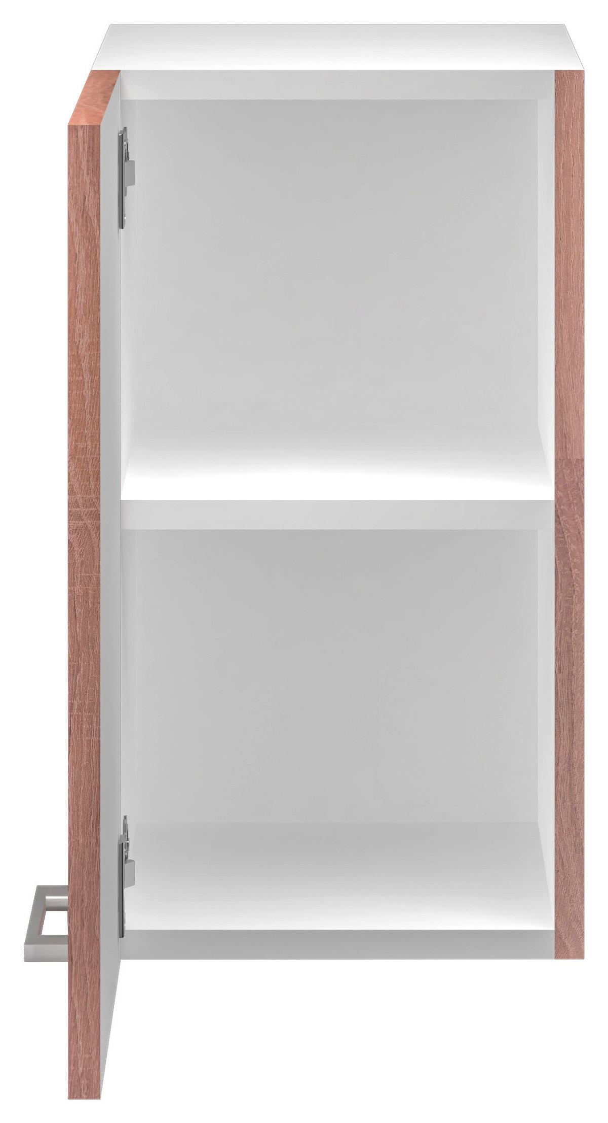 KÜCHENOBERSCHRANK 30/54,8/32 cm  in Sonoma Eiche, Weiß  - Alufarben/Weiß, KONVENTIONELL, Holzwerkstoff/Kunststoff (30/54,8/32cm) - FlexWell