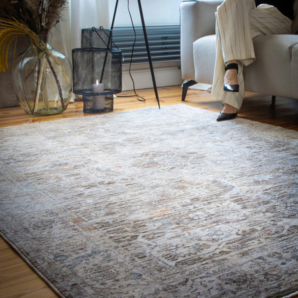 VINTAGE-TEPPICH 120/170 cm My Everest Cappuccino  - Cappuccino, Basics, Textil (120/170cm) - Obsession