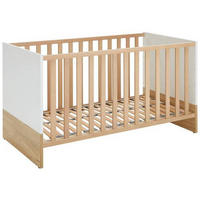 GITTERBETT Lennox Fresh 70/140 cm  - Eichefarben/Weiß, Basics, Holzwerkstoff (70/140cm) - Paidi