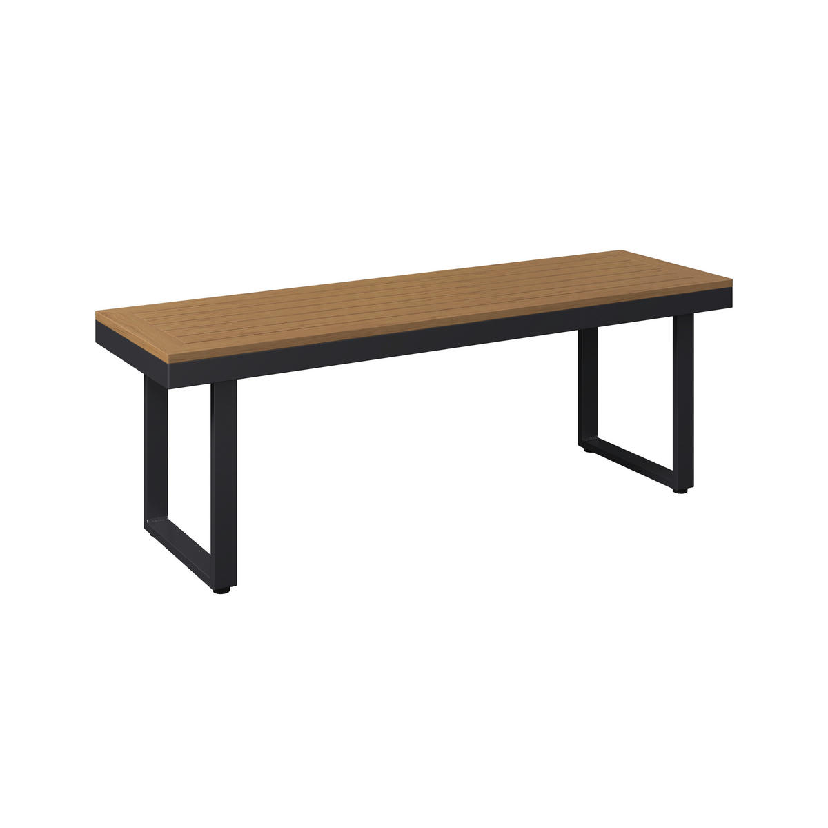 LOUNGEGARNITUR Aluminium, Stahl  - Dunkelgrau/Naturfarben, MODERN, Kunststoff/Textil - Ambia Garden