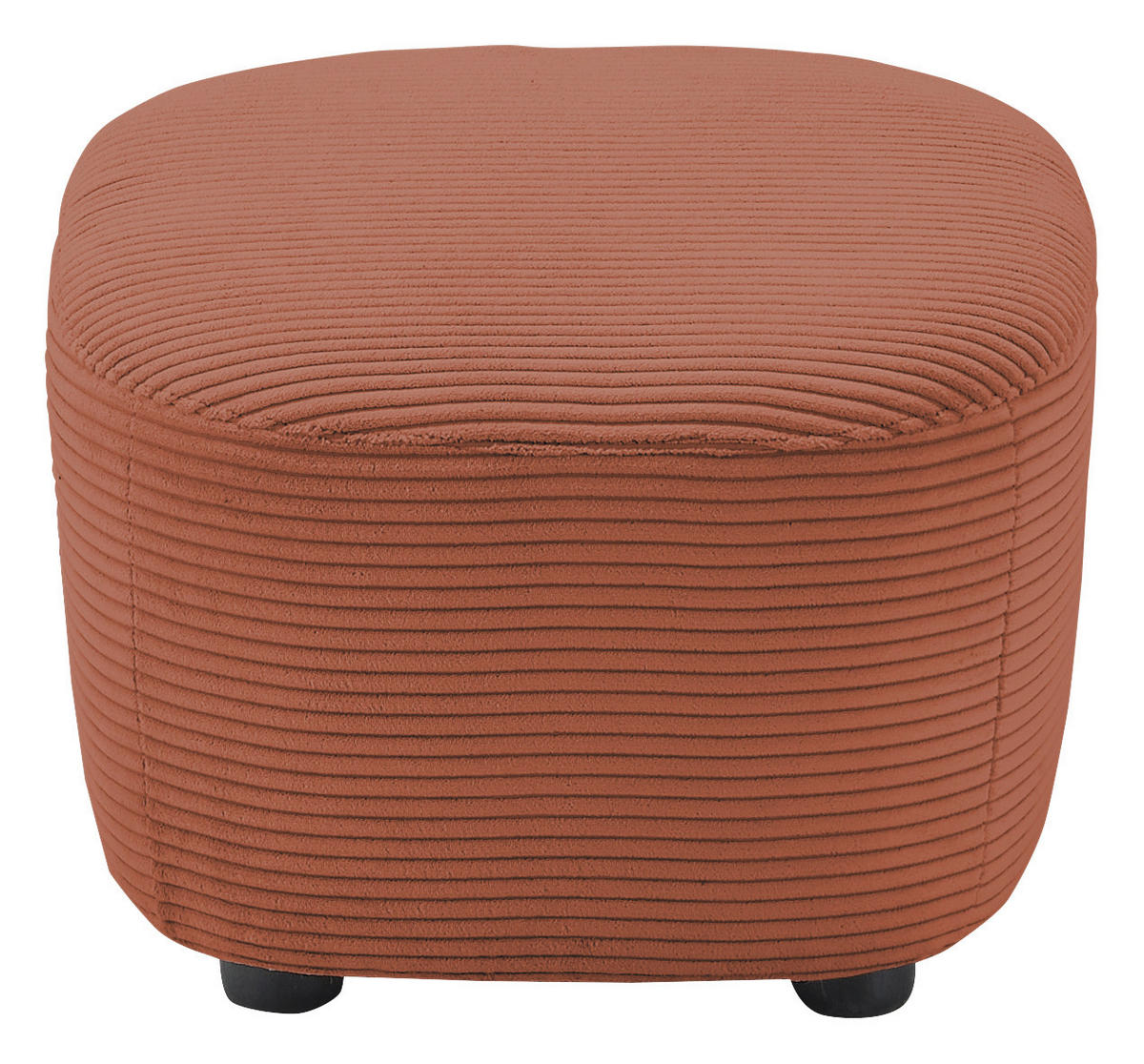 HOCKER Cord Orange  - Schwarz/Orange, Design, Kunststoff/Textil (54/41/57cm) - SetOne by Musterring
