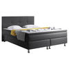BOXSPRINGBETT 180/200 cm  in Anthrazit  - Anthrazit/Silberfarben, KONVENTIONELL, Textil/Metall (180/200cm) - MID.YOU
