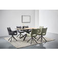 ESSTISCH rechteckig Eichefarben  - Eichefarben/Schwarz, Design, Holzwerkstoff/Metall (180/90/75cm) - Carryhome