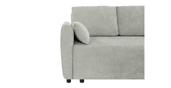 SCHLAFSOFA Chenille Silberfarben  - Silberfarben/Schwarz, KONVENTIONELL, Kunststoff/Textil (161/90/108cm) - Carryhome