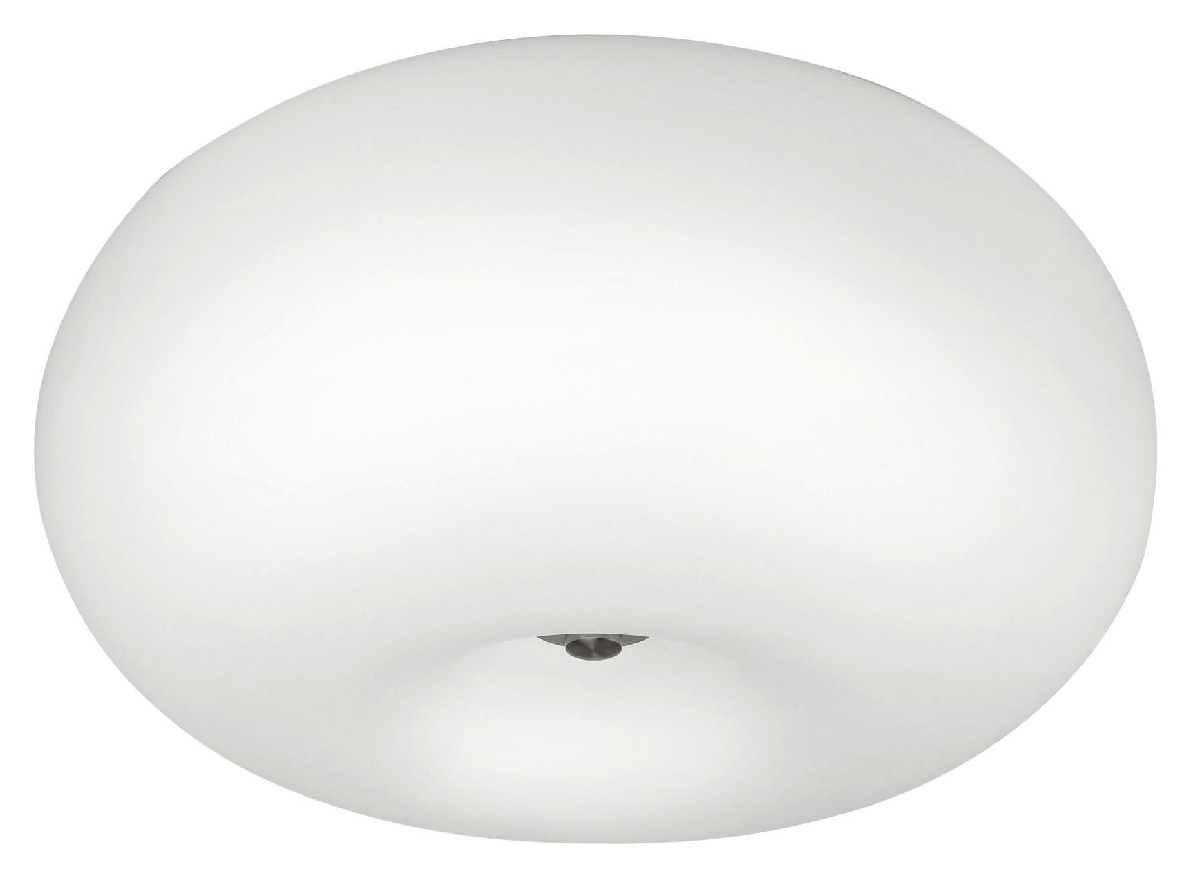 PLAFONJERA Optica  - boja nikla/bela, Konvencionalno, staklo/metal (35/21cm)