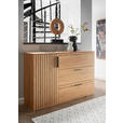 SIDEBOARD Eiche Eichefarben  - Eichefarben/Schwarz, LIFESTYLE, Holz/Holzwerkstoff (147/94/42cm) - Linea Natura