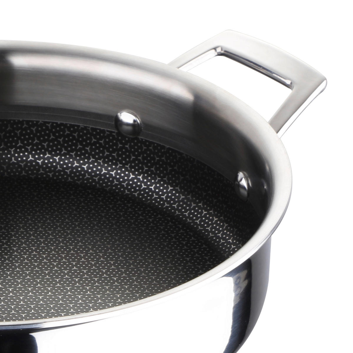 SERVIERPFANNE  - Edelstahlfarben/Schwarz, Basics, Metall (39/30/10cm) - Masterpro