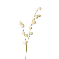 UMĚLÁ KVĚTINA 103 cm - bílá/zelená, Basics, plast (103cm)