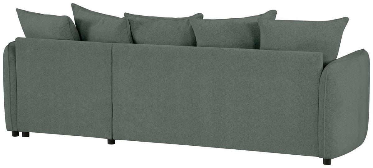 ECKSOFA in Chenille Grau  - Grau, Design, Textil (254/160cm) - MID.YOU