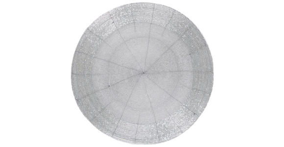 TISCHSET Glas Silberfarben 35 cm  - Silberfarben, Design, Glas (35cm) - Ambia Home