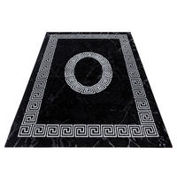 WEBTEPPICH 160/230 cm Plus Black Schwarz, Weiß  - Schwarz/Weiß, Design, Textil (160/230cm) - Novel