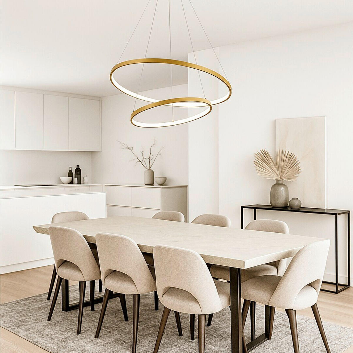 LED LUSTER  60/120 cm      - zlatna, Dizajnerski, metal (60/120cm)